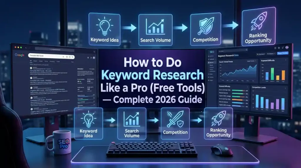 How to Do Keyword Research Like a Pro (Free Tools) — Complete 2026 Guide