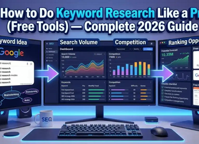 How to Do Keyword Research Like a Pro (Free Tools) — Complete 2026 Guide
