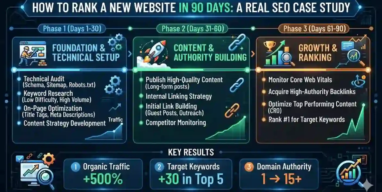 How to Rank a New Website in 90 Days: A Real SEO Case Study