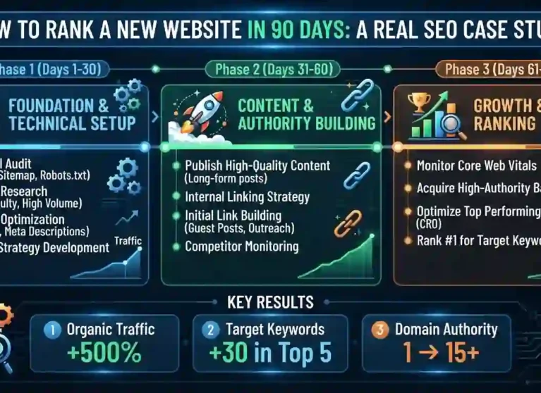 How to Rank a New Website in 90 Days: A Real SEO Case Study