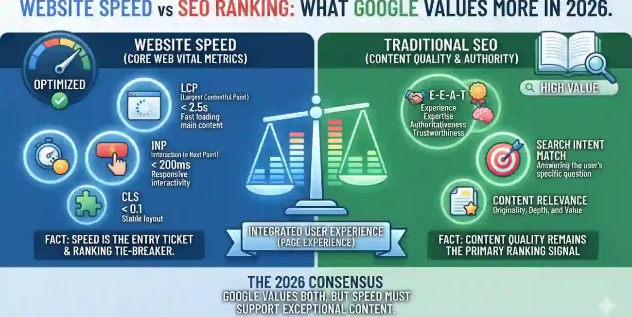 website speed vs SEO ranking