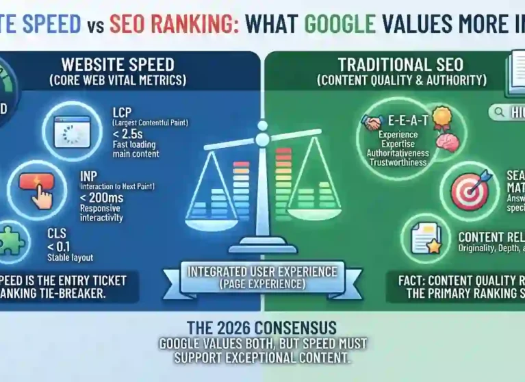 website speed vs SEO ranking